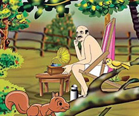 A scene from the animation movie Bhoomiyude Avakashikal