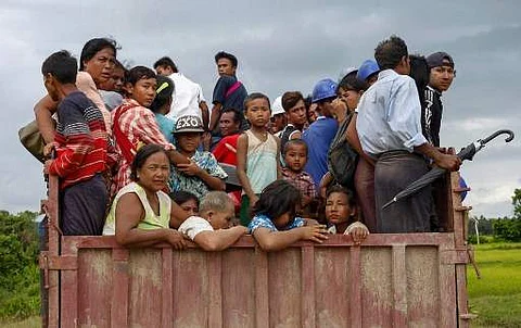 Rohingya Muslims fleeing Myanmar (File | AP)