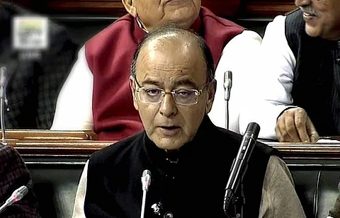 Finance minister Arun Jaitley presenting the Union Budget 2017 in the parliament. (PTI)