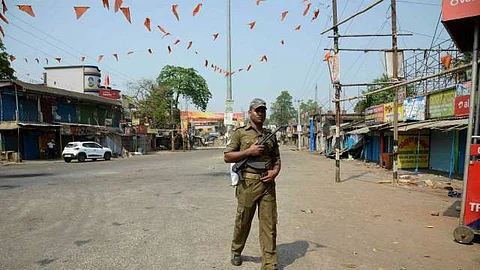 Empty roads due to curfew imposed in Bhadrak (PTI)