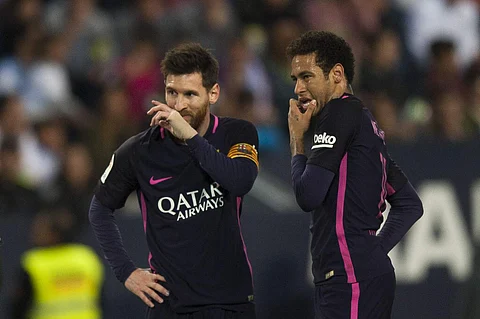 FC Barcelona's Lionel Messi, left, and Neymar da Silva. | AP