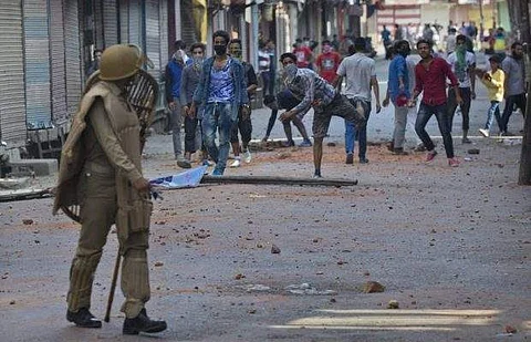 Stone-pelting in J-K has come down after surgical strikes, MoS for Home Hansraj Ahir tells Lok Sabha