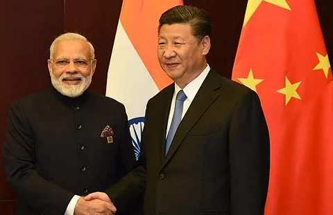 File Photo of Indian Prime Minister Narendra Modi with Chinese President Xi Jingping