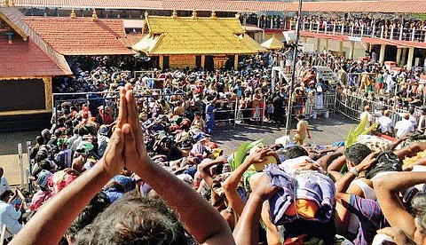 The two-month-long Sabarimala temple festival officially opens for pilgrims on Sunday at 5 am. (Photo | Manu R Mavelil, EPS)