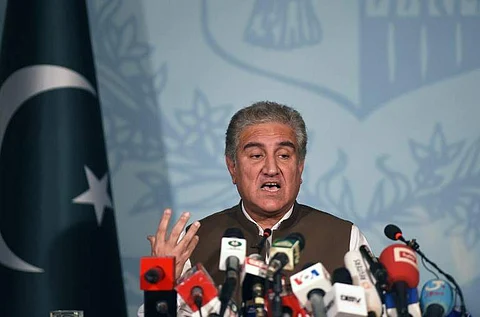 Pakistan Foreign Minister Shah Mehmood Qureshi. (Photo AFP)