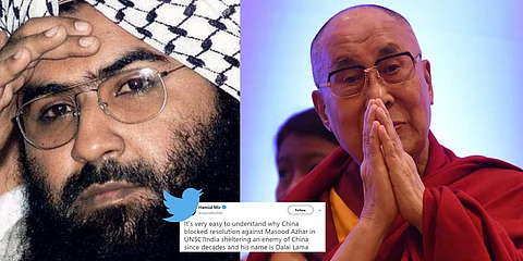 Pak journalist draws flak comparing Masood Azhar and Dalai Lama.