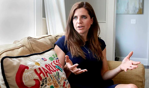 In this May 13, 2019 photo, South Carolina Rep. Nancy Mace discusses being sexually assaulted in Columbia, S.C. (Photo | AP)