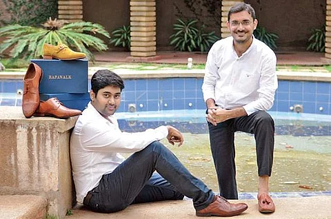 Rapawalk is an one-year-old brand launched by two 29-year-old IIM-A graduates Aravind Maddireddy (left) and Kashif Mohammad