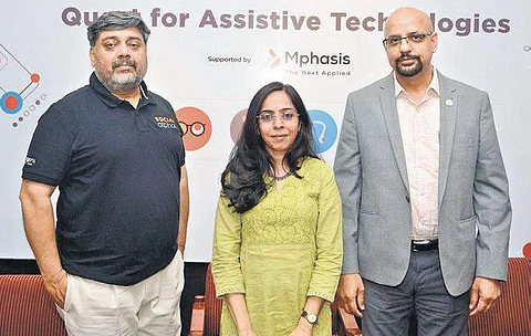 Manoj Kumar (Tata Trusts), Meenu Bhambhani (Mphasis) and Dr Manish Diwan (BIRAC) will fund organisations using Assistive Technology to improve lives of the disabled.