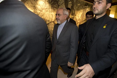 Iranian Foreign Minister Mohammad Javad Zari (C) (Photo | AP0