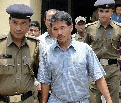 A NLFT cadre being taken to a court after being arrested (File Photo | PTI)