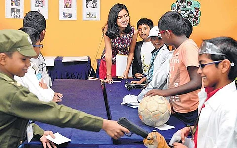 Children at a recent event conducted by School of Success Debadatta Mallick