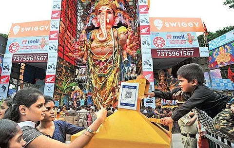 Hussainsagar being readied for immersion of 50K idols