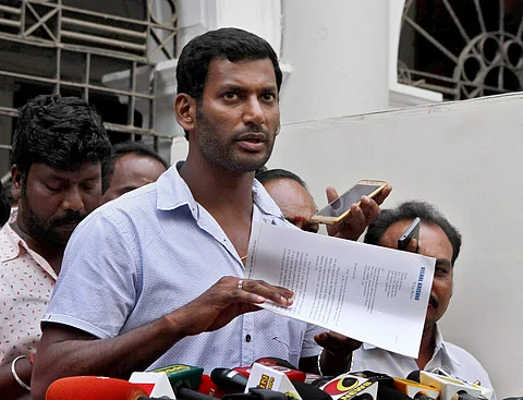 Nadigar Sangam secretary Vishal (File Photo | EPS)