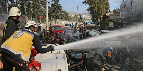 Fuel truck bombing in Turkish-backed north Syrian town of Afrin kills 36