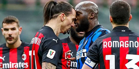 Have you seen Zlatan Ibrahimovic's tweet after Milan derby spat with Romelu Lukaku? 