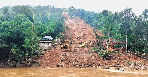 The site of Poovanchi landslide (Photo | EPS, Albin Mathew)