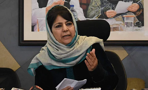 Former Jammu and Kashmir CM and PDP chief Mehbooba Mufti 