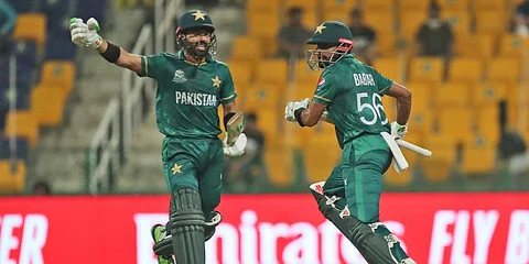 Undefeated Pakistan storm into T20 World Cup semifinals beating Namibia by 45 runs