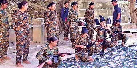 The first batch of women commandos undergoes training. Image used for representative purposes only