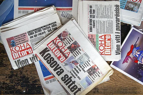 The printing presses stopped running at the start of the pandemic in Kosovo. (Photo | AP)