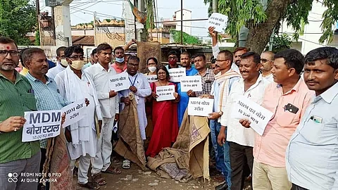 School teachers in Bihar protest government order by 'openly' selling empty MDM sacks