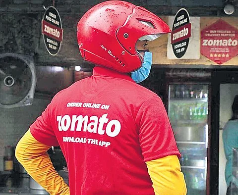 Zomato shares climb nearly 14 per cent as firm narrows loss in September quarter