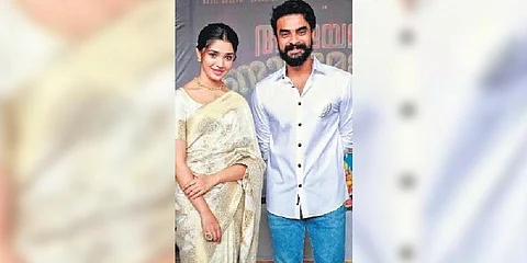 Actors Krithi Shetty and Tovino Thomas