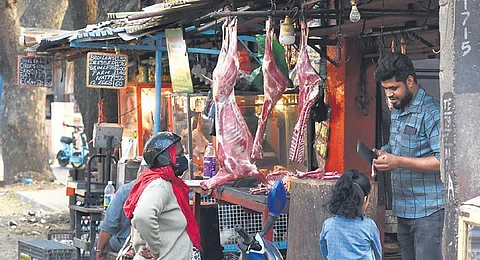 Image of a meat shop used for representational purposes