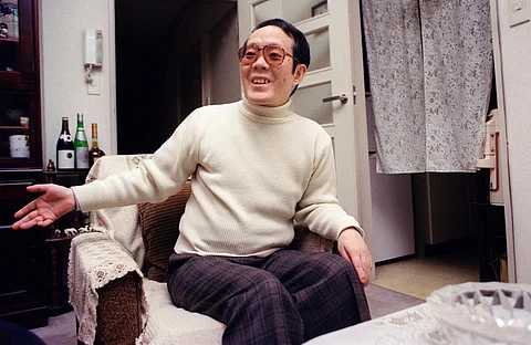 Issei Sagawa, known as the 'Kobe Cannibal' meets with an AFP journalist at his apartment in Yokohama. (File Photo | AFP)