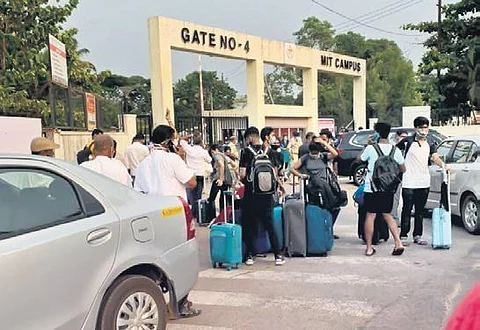 Students outside the Manipal Institute of Technology (File Photo)