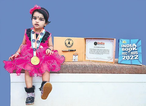 Toddler Alexandra Abhilash from Kerala enters record India Book of Records with her GK