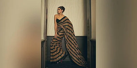 Deepika Padukone walks Cannes Film Festival red carpet in Sabyasachi sari