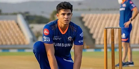 Mumbai Indians pacer Arjun Tendulkar (Photo | Mumbai Indians)