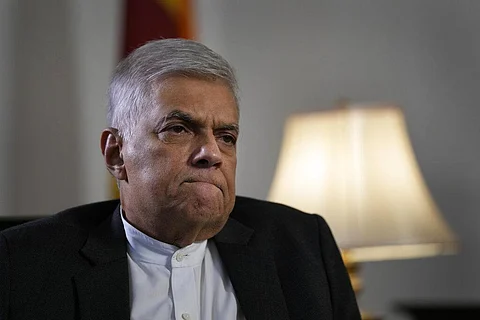 Sri Lanka's Prime Minister and interim President Ranil Wickremesinghe. (Photo | AP)