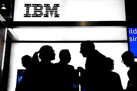 The IBM logo (Photo | AFP)