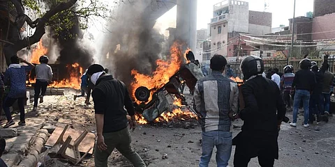 Scenes during riots in Northeast Delhi. (File photo| Parveen Negi, EPS)