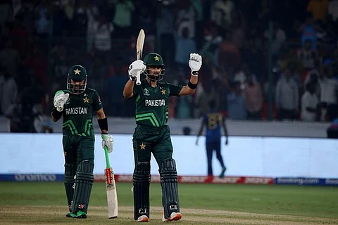 Pakistan made a World Cup record chase against Sri Lanka in Hyderabad on Tuesday Picture credit: Sri Loganathan Velmurugan