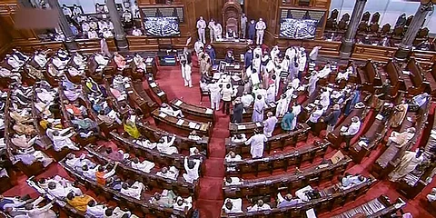 A view of the Rajya Sabha. (Photo | PTI)