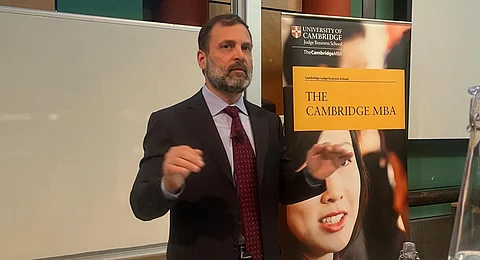 'Had Pegasus on my phone, Indian democracy under attack': Rahul Gandhi at Cambridge lecture