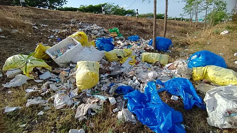 Medical waste dumped along NH irks Dharmapuri locals in TN