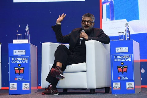 A file photo of filmmaker Vivek Agnihotri at TNIE's ThinkEdu conclave in Chennai, Feb.9, 2023. (Photo | R Satish babu, EPS)