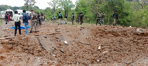 Ten police personnel, driver killed in blast carried out by Maoists in Chhattisgarh's Dantewada 