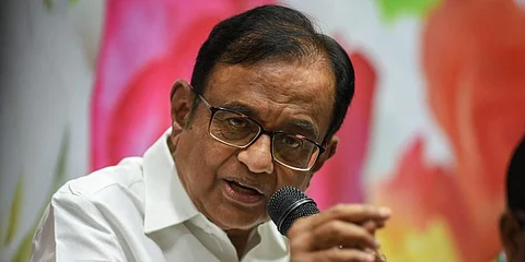 A file photo of senior Congress leader and former Union Minister P Chidambaram. (Photo | PTI)