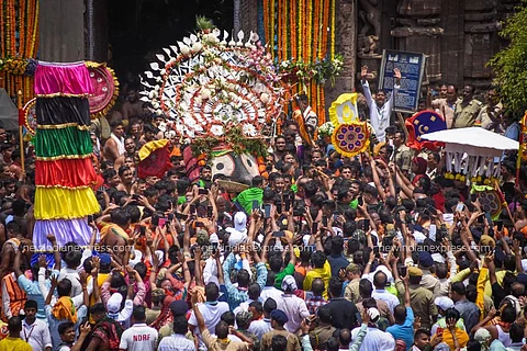 IN PICS | Rath Yatra 2023: Devotees throng Puri to witness the festival of chariots