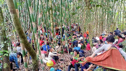 FILE: Refugees fled from Bangladesh to Mizoram.