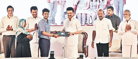 Tamil Nadu CM honours students from government schools who joined top institutes 