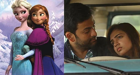 Stills from the movies Frozen and Koode.