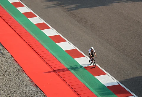 Jorge Martin cycles at the BIC on Wednesday (Photo | PTI)