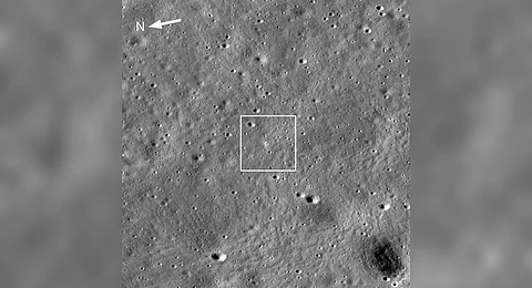 NASA satellite captures image of Chandrayaan-3 landing site on the Moon